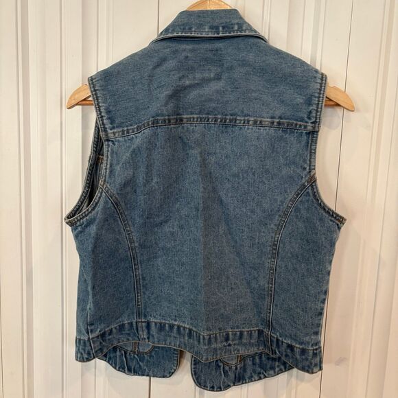 St. John’s Bay Denim Vest Size Small - Picture 2 of 6
